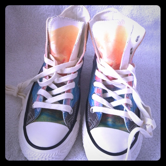 Converse tie dye hi top sneakers - Picture 1 of 4